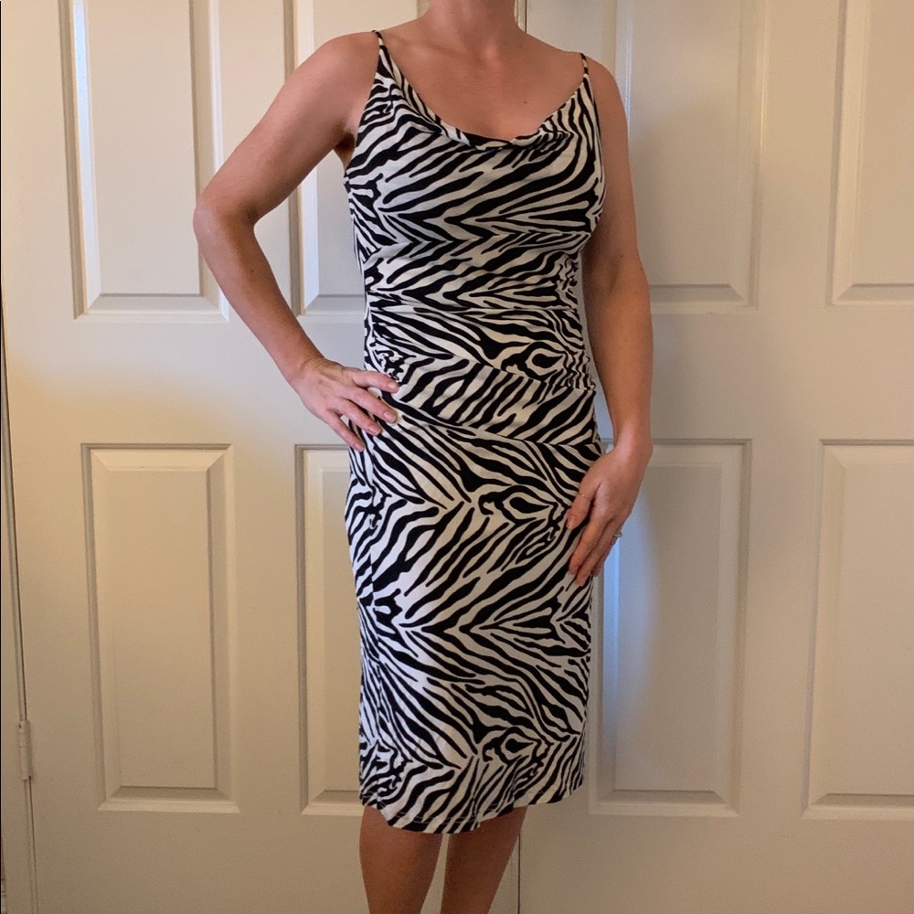 Beautiful Bebe zebra print dress 🦓